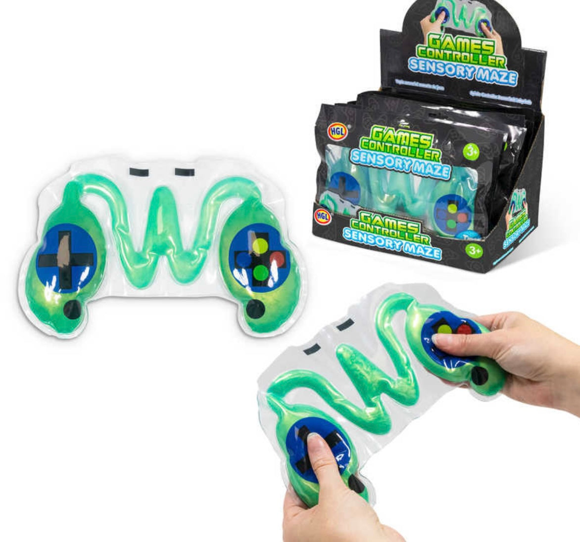 Game controller sensory maze