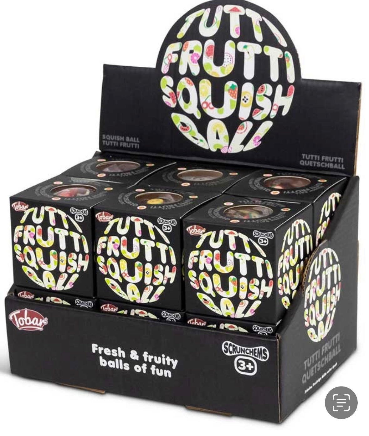 Scrunchems tutti frutti squish ball
