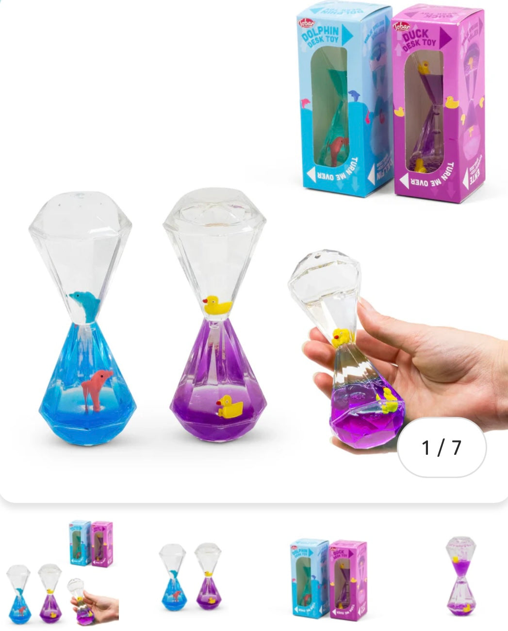 Desktop timer duck/dolphin