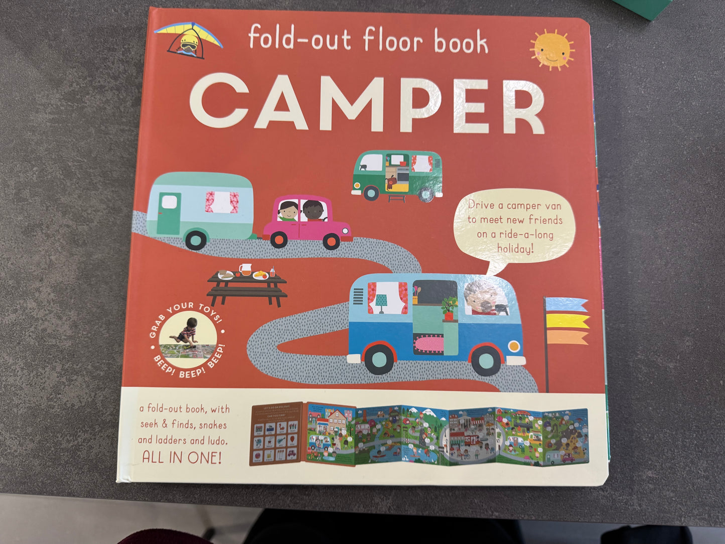 Fold out floor book