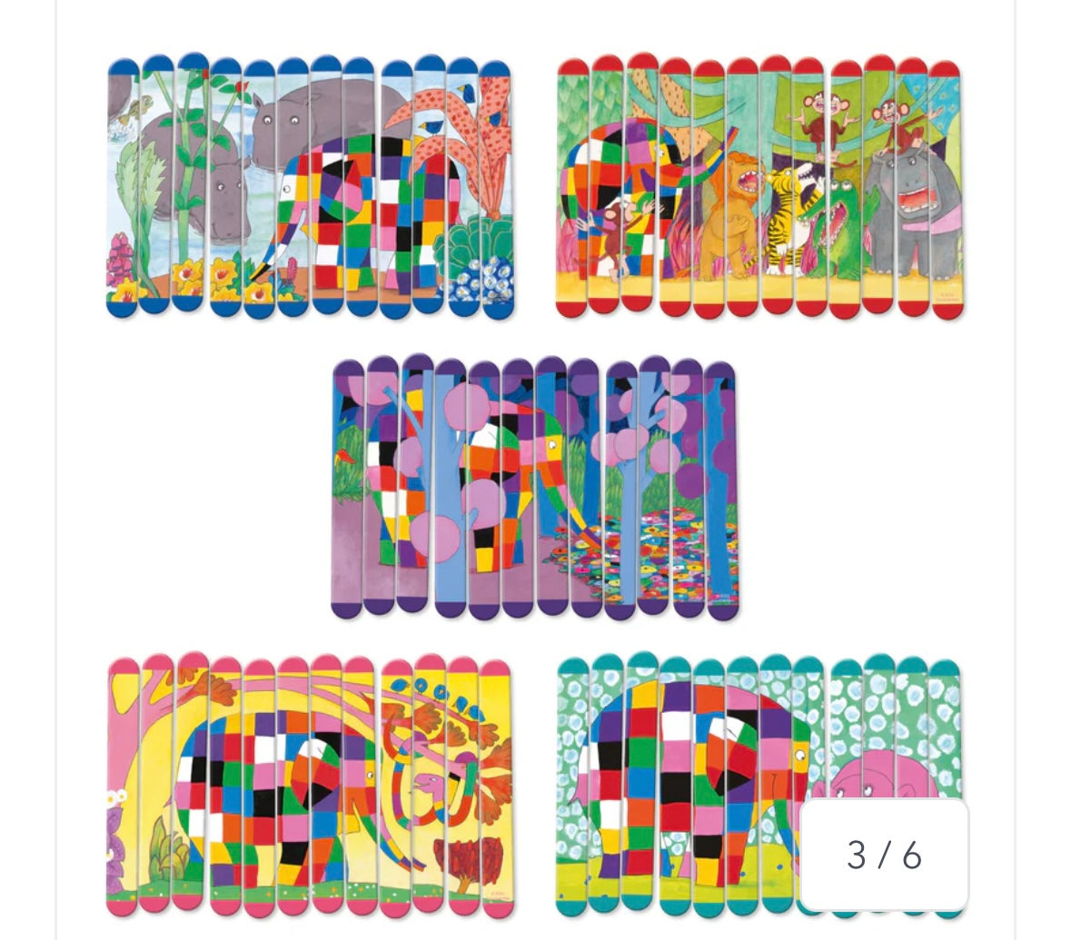 Elmer puzzle sticks